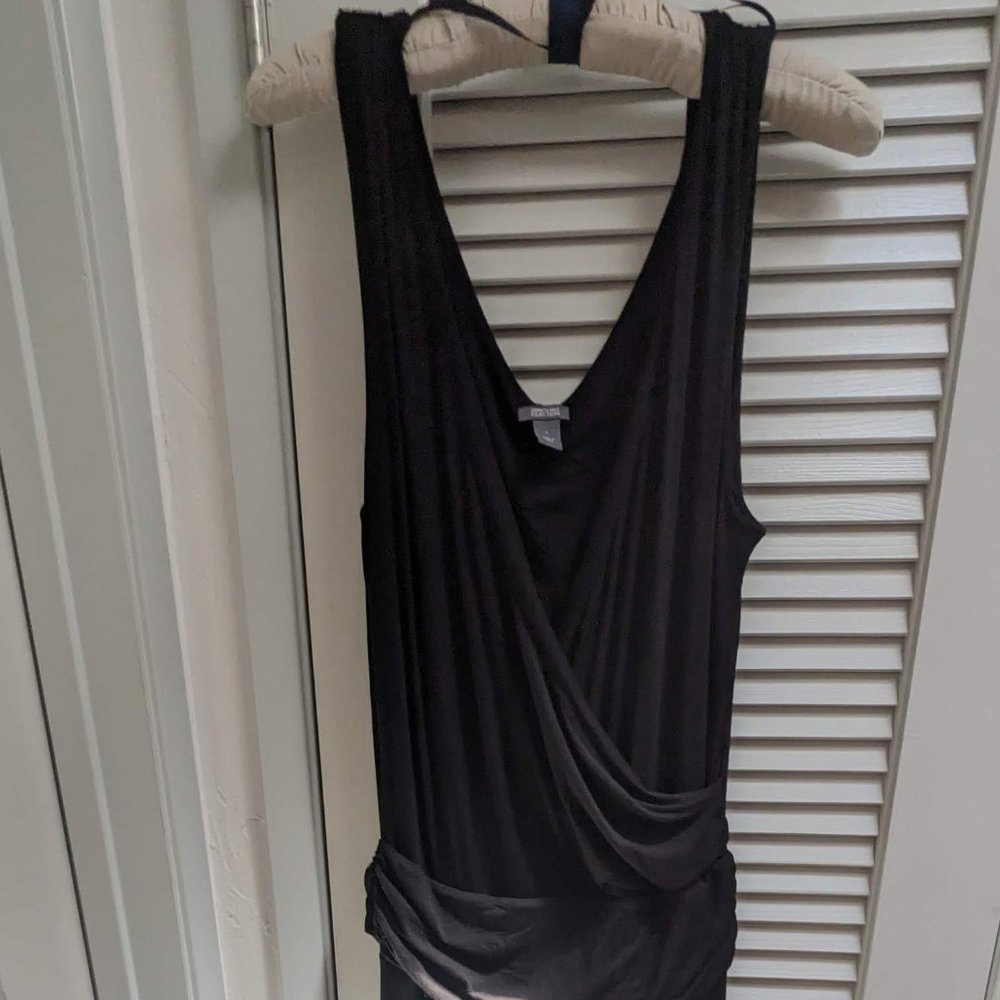Women's Black Knit Summer Dress - Size L
